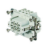 Internal industrial socket for 6 contacts